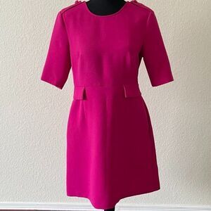 Donna Morgan beautiful Fuchsia Short Sleeve Dress in Size 4